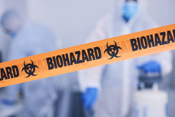 Professional Blood Cleanup technician working in Huntington, NY